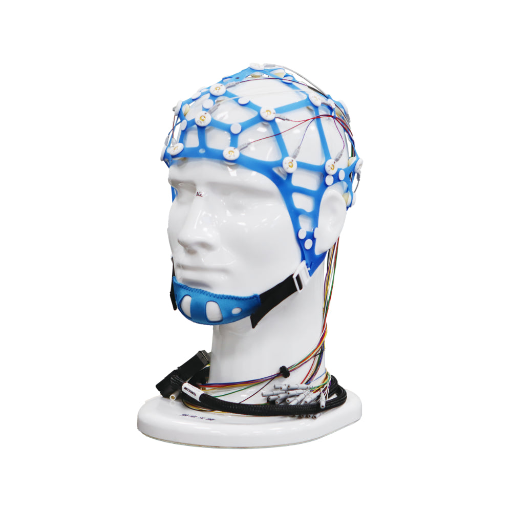 Reusable integrated EEG cap (Saltwater electrode, silicone)