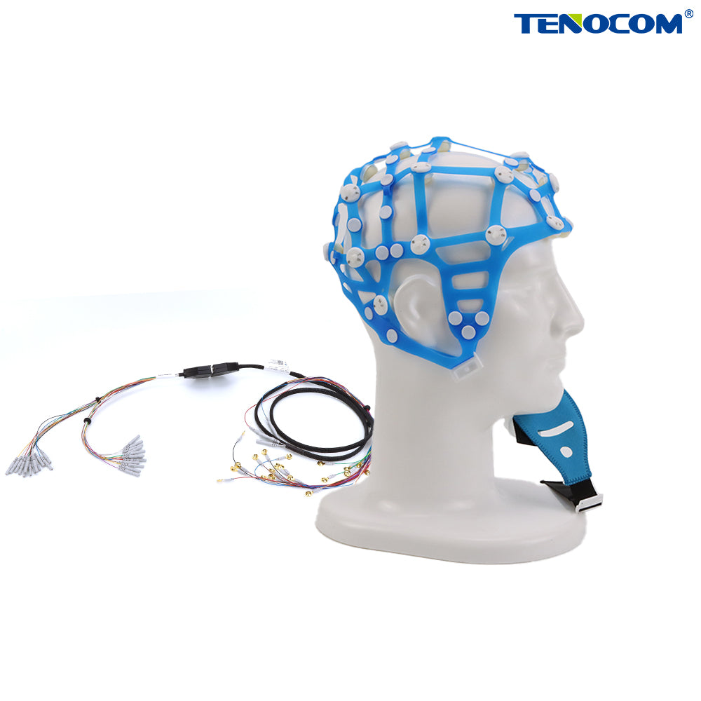Reusable integrated EEG cap (Saltwater electrode, silicone)